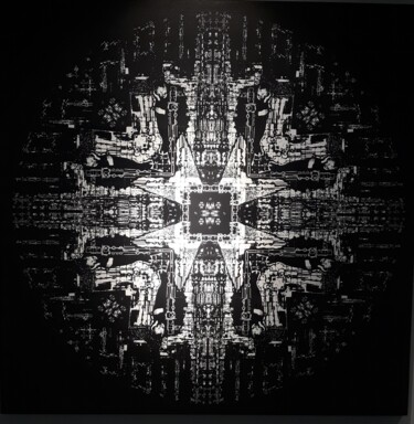 제목이 "The Raw war 03 / 03…"인 미술작품 Mohamed Azzoug로, 원작, 스크린 인쇄 나무 들것 프레임에 장착됨