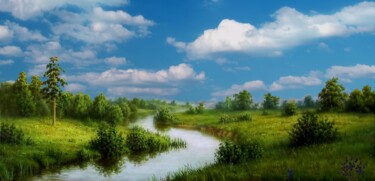 Digital Arts titled "Panorama. Nature. S…" by Radiy Bohem, Original Artwork, 2D Digital Work