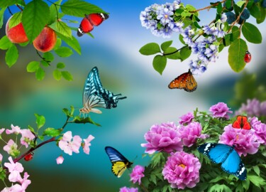 Digital Arts titled "Holiday of life. Bu…" by Radiy Bohem, Original Artwork, 2D Digital Work