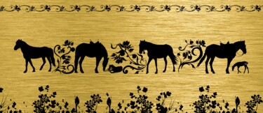 Digital Arts titled "Gold illustration f…" by Radiy Bohem, Original Artwork, Digital Painting