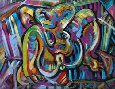 Peinture intitulée "" Au soleil "" par Sam Keusseyan, Œuvre d'art originale, Acrylique