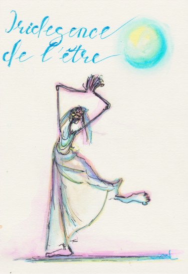 Drawing titled "l'être intérieur n°…" by Béatrice Pillard, Original Artwork, Ballpoint pen