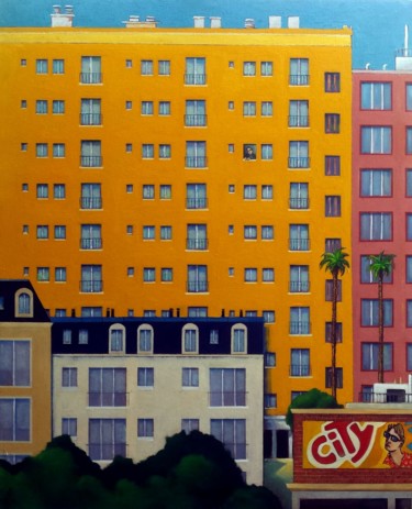 Peinture intitulée "Confinement II" par Pascal Buffard, Œuvre d'art originale, Huile