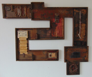 Collages titled "Laberinto" by Sofia Pirosanto, Original Artwork, Collages