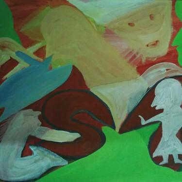 Painting titled "Occasion" by Nadim Ahmed Khan, Original Artwork, Acrylic