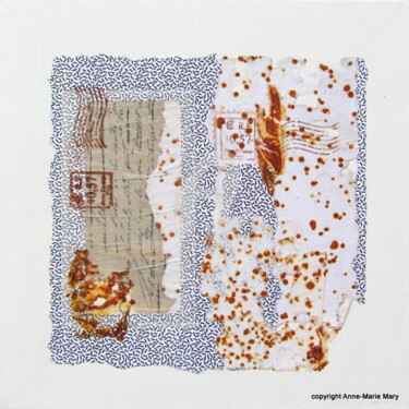 Peinture intitulée "MT n°63" par Anne-Marie Mary, Œuvre d'art originale, Collages Monté sur Châssis en bois