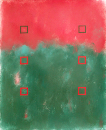 绘画 标题为“Red and green” 由Luis Medina, 原创艺术品, 丙烯