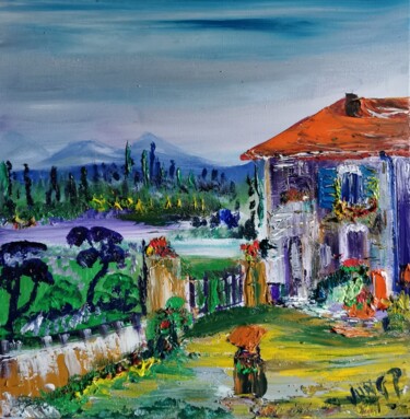 Peinture intitulée "Somewhere in Proven…" par Pascal Jung, Œuvre d'art originale, Huile