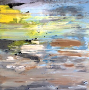 Laguna Beach Sunrise 绘画 标题为“Laguna Beach Sunrise” 由Dutch Montana, 原创艺术品, 油 安装在木质担架架上