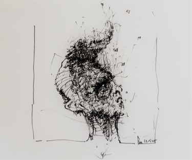 图画 标题为“Leningrad Cowboy” 由Stephan Rodriguez Warnemünde, 原创艺术品, 墨