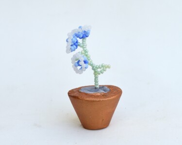 设计 标题为“Potted flower minia…” 由Irena Zelickman, 原创艺术品, 表艺术