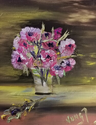 Peinture intitulée "Catherine" par Pascal Jung, Œuvre d'art originale, Huile