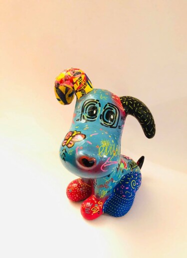 雕塑 标题为“Snoopy pop” 由Patricia Ducept (Art'Mony), 原创艺术品, 丙烯