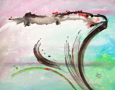 Schilderij getiteld "r i s e" door Sabina Kiss, Origineel Kunstwerk, Acryl