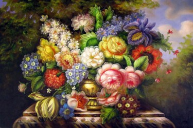Peinture intitulée "Delux 006" par Greg Leander, Œuvre d'art originale, Huile Monté sur Châssis en bois