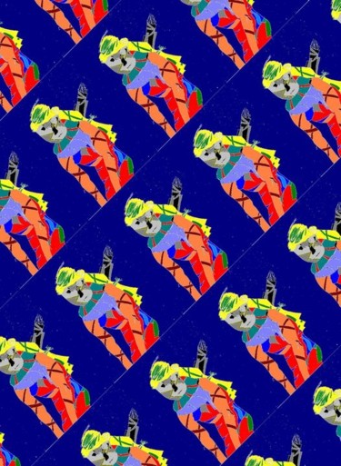 Arts numériques intitulée "Amazonne II" par Laurent Lambot, Œuvre d'art originale, Peinture numérique