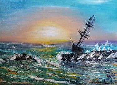 Peinture intitulée "Paradise 3" par Pascal Jung, Œuvre d'art originale, Huile