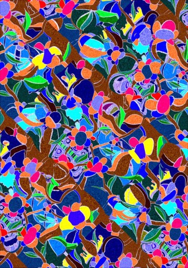 Arts numériques intitulée "Marie II" par Laurent Lambot, Œuvre d'art originale, Peinture numérique