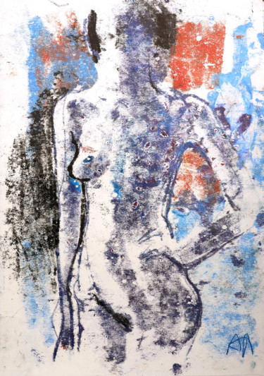 "обнаженная" 印花与版画 标题为“"обнаженная"” 由Анна Лагеда, 原创艺术品, 蒙纳