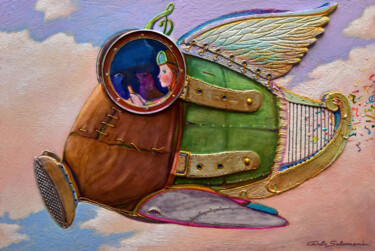 Pittura intitolato "TOWARDS THE INFINITY" da Carlo Salomoni, Opera d'arte originale, Acrilico Montato su Altro pannello rigi…