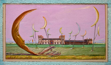 Pittura intitolato "THE GROVE OF THE MO…" da Carlo Salomoni, Opera d'arte originale, Acrilico Montato su Pannello di legno