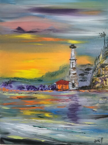 Peinture intitulée "El Pharo" par Pascal Jung, Œuvre d'art originale, Huile