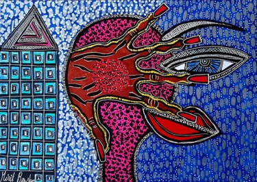Art meeting hosting tour groups Israel Mirit Ben-Nun 绘画 标题为“Art meeting hosting…” 由Mirit Ben-Nun, 原创艺术品, 墨