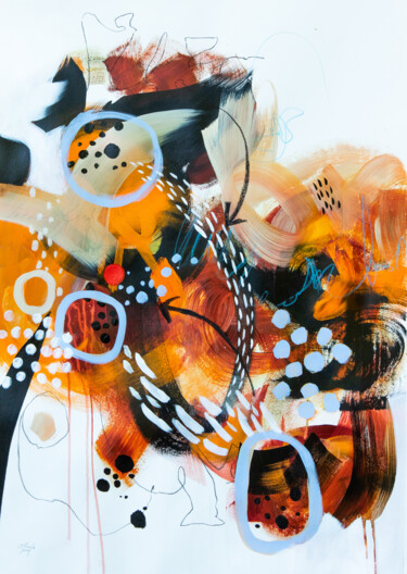 Dialogues Peinture intitulée "Dialogues" par Chantal Proulx, Œuvre d'art originale, Acrylique