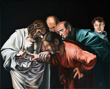 Le seuil Peinture intitulée "Le seuil" par Jean-François Ferbos, Œuvre d'art originale, Huile