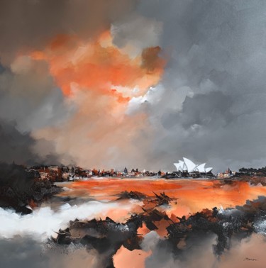 Peinture intitulée "Sydney" par Cyril Pienon, Œuvre d'art originale, Acrylique