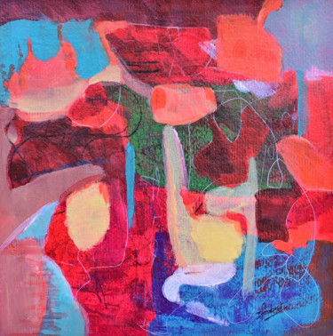 Oasis Peinture intitulée "Oasis" par Jacqueline Faubert, Œuvre d'art originale, Acrylique