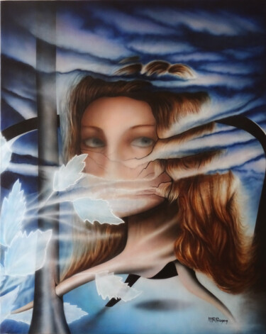 绘画 标题为“"Surnature"” 由Marie-Blanche Bayon, 原创艺术品, 丙烯 安装在木质担架架上