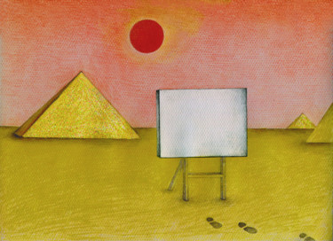 Painting titled "自 然、历 史 和 艺 术  .  N…" by Gai Yu, Original Artwork, Pencil