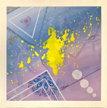 Peinture intitulée "Peinture abstraite…" par Florence Féraud-Aiglin, Œuvre d'art originale, Acrylique