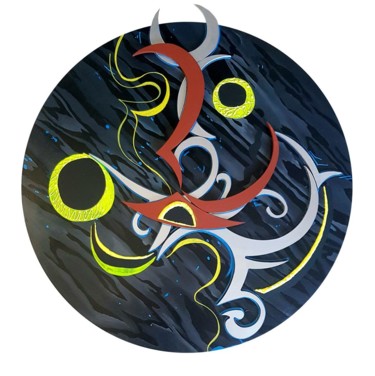 Painting titled "Мутация" by Natalia Byrdina, Original Artwork, Acrylic