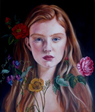 Alla tavola degli angeli / At the table of angels Malerei mit dem Titel "Alla tavola degli a…" von Federica Belloli, Original-Kunstwerk, Acryl
