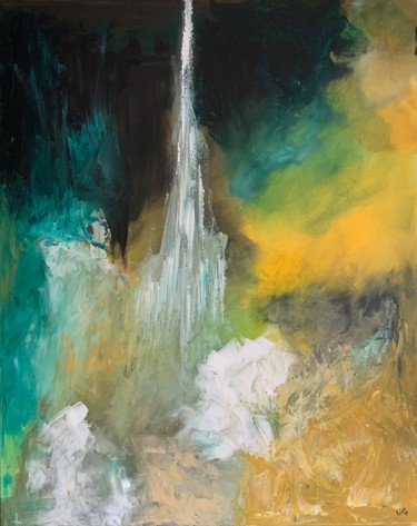Time Ascending Painting titled "Time Ascending" by Gino Parisi, Original Artwork, Acrylic Mounted on Wood Stretcher frame