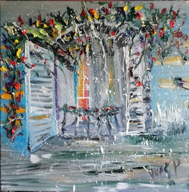 Peinture intitulée "Lueur" par Pascal Jung, Œuvre d'art originale, Huile