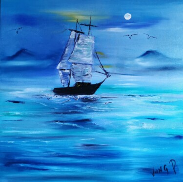 Peinture intitulée "Bella Sierra" par Pascal Jung, Œuvre d'art originale, Huile