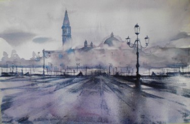 Painting titled "Venice 82 #ArtistSu…" by Giorgio Gosti, Original Artwork, Watercolor