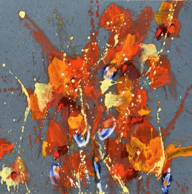 Peinture intitulée "Fleur de Désir (Flo…" par Cynthia Ligeros, Œuvre d'art originale, Huile
