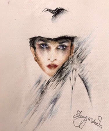 Drawing titled "Nr 13" by Larysa Strygaczowa, Original Artwork, Pencil