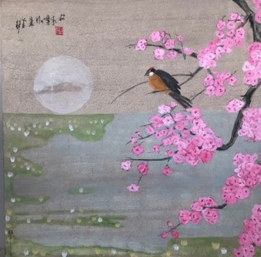제목이 "Le cerisier de l'et…"인 미술작품 Eric Pailhassard로, 원작, 아크릴
