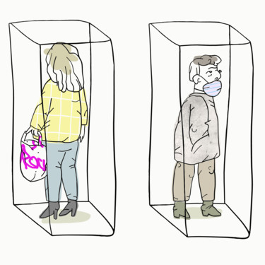Digital Arts με τίτλο "Separate word" από Danka Markiewicz, Αυθεντικά έργα τέχνης, 2D ψηφιακή εργασία