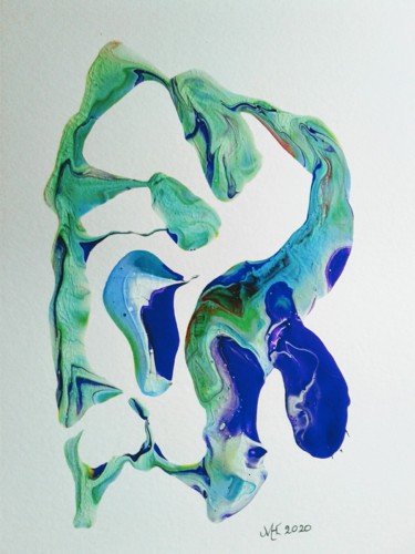 Schilderij getiteld "Velvet dream" door Marianne Huizinga, Origineel Kunstwerk, Acryl