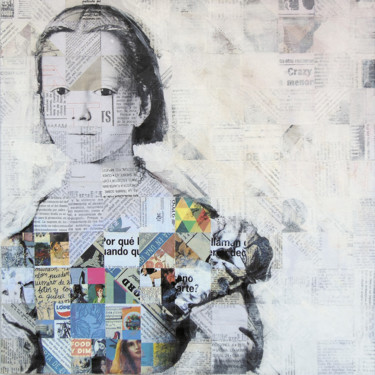 Collage_04_40x40 cm_Portrait Collages titulada "Collage_04_40x40 cm…" por Manel Villalonga, Obra de arte original, Collages
