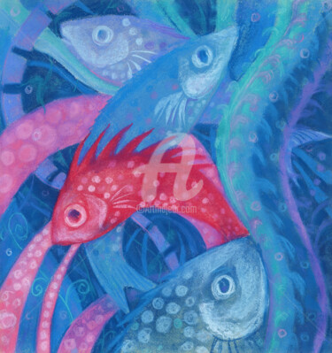 绘画 标题为“Spawning” 由Julia Khoroshikh, 原创艺术品, 粉彩