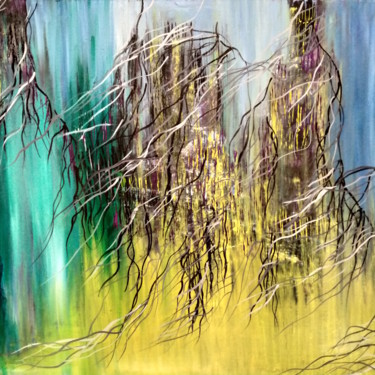 Painting titled "Untitled" by Atignas Art, Original Artwork, Oil Mounted on Wood Panel