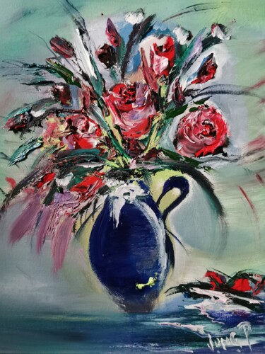 Peinture intitulée "Mélancolie" par Pascal Jung, Œuvre d'art originale, Huile