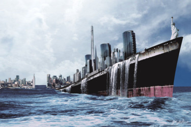 Digital Arts titled "Océan" by Gilles Papineau, Original Artwork, 2D Digital Work